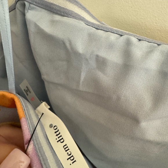 NWT Floral Tube Top, Strapless Crop Top, Pretty Spring Colors - Picture 5 of 6